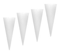 4Pcs Wall Vase, Cone-Shaped Hanging Glass Planter, 6x2in Terrarium for Hydroponic Plants, Wall Planter for Bathroom & Home Office Decor