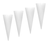 4Pcs Wall Vase, Cone Shaped Hanging Glass Wall Planter, 6x2in Plant Terrarium for Hydroponics Plants, Bathroom, Home Office Living Room Decor.