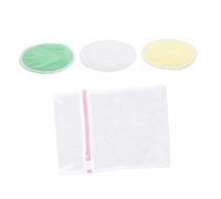 4pcs Washable Breast Pads with TPU Membrane, Thickened | Fiber and Bamboo Fibre Layers , Instant Absorbing and Drying , Washing Resistance , Scientific Structure Random Color