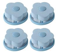 4pcs Washing Machine Filter Bags Flower Shape Hair Removal Laundry Ball Floating Filter Mesh Bag
