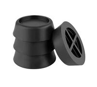4Pcs Washing Machine Foot Pads Adjustable Height Anti Vibration Feet Pad Furniture Refrigerator Base Fixed Non-Slip Pad Support(Black 4pcs)