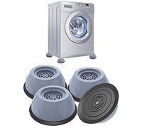 4PCS Washing Machine Rubber Feet Pads - Anti Vibration Mat Washing Machine Feet Cups Shock Absorber Anti Slip Noise Cancelling Washing Machine Feet [Anti-slip Pad] Washer and Dryer Feet Pad - Grey
