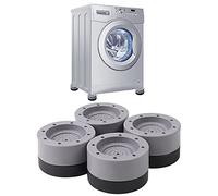 4PCS Washing Machine Rubber Feet Pads - Anti Vibration Mat Washing Machine Feet Cups Shock Absorber Anti Slip Noise Cancelling Washing Machine Feet [Anti-slip Pad] Washer and Dryer Feet Pad - Grey
