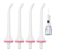 4pcs Water Flosser Replacement Jet Tip Nozzles, Water Flosser Heads Replacement Compatible with Hangsun, Waterpik, Nicwell, COSLUS, Mospro, Zerhunt Oral Irrigators, Nozzle Tips Oral Care White