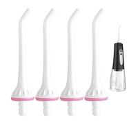 4PCS Water Flosser Replacement Tips,Oral Irrigator Jet Nozzles for Effective Cleaning,Compatible with Hangsun/Waterpik/Nicwell/COSLUS/Mospro/Zerhunt,Etc(White)