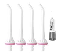 4pcs Water Flosser Replacement Tips,Replacement Jet Tips,Water Flosser Replacement Nozzles,Compatible with Nicwell,Mospro,COSLUS,Zerhunt Oral Irrigators,Nozzle Tips Oral Care(White)