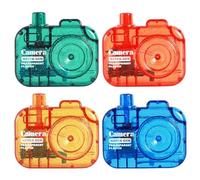 4PCS Water Squirt Camera Toys - Novelty Water Squirting Toys for Kids - Fake Camera for Pranks and Tricks, Prank Items Press to Spray Water Parties Accessories for Beach Garden