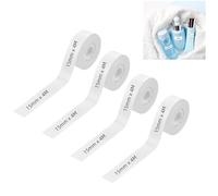 4pcs Waterproof Label Maker Tape - Self-Adhesive Labels for DIY Marking of Name Price Shelf Life & Classification Thermal Label Paper (15mmx4m/Roll)