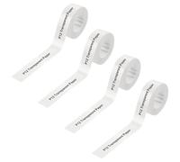 4PCS Waterproof Label Maker Tape Self-Adhesive Labels for DIY Marking of Name Price Shelf Life & Classification Thermal Label Paper (15mmx4m/Roll) (White)