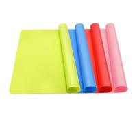4Pcs Waterproof Non Stick Large Silicone Craft Mat, 30x40cm Multipurpose Protective Countertop Protector Pastry Mat, Heat Resistant Dough Kneading Mat, Worktop Jewelry Casting Mat for Table Resin