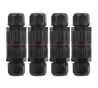 4Pcs Waterproof Outdoor Electrical Connector 3Pin Wire Connector Junction Box for Street Lights and Garden Lights