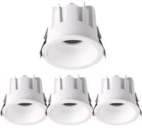 4pcs Waterproof Round White Downlight, LED Recessed Lights For Bathroom,Parlor,Bedroom,Kitchen,Balcony