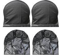 4Pcs Waterproof Tyre Bag for Ford Puma ST-Line SUV 2024 | Heavy Duty Waterproof Wheel Protectors Spare Tire Storage Bag Waterproof Oxford Fabric Wheel Cover Protector Dust Proof Tyre