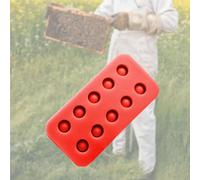 4Pcs Wax Queen Grafting Cups Silicone Mould Compact Reusable Beeswax Maker Tool Bee Cell Cup Mould Equipment for Beekeeper(Roze)