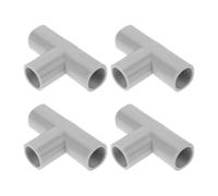 4pcs Way Connector for Safety Gate Frames, Adjustable Fence Length | Steel and PVC Build, Smooth Finish, Indoor Use, Corner Joining, Minimalist Modern Style