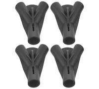 4pcs Way Tent Pole Hub 150 Degree Y Shaped Nylon Connector | 19 MM Inlet, 9.5mm Outlets, Black Finish, for Tarps and Canopy Frames
