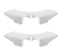 4pcs Weatherproof Outdoor Security Camera Cover UV Shade Plastic White | Rainproof Housing for Cctv Systems, Prevents Lens Damage, Year-round Exterior Use, Park Surveillance
