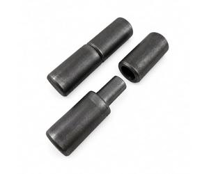 4pcs Weld on Barrel Hinge, Iron, 73mm x 20mm, Male to Female (2 Pairs)