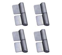 4Pcs Weldable Flag Hinges, Removable Solid Iron Heavy Duty Welding Flag Hinge (16#)