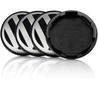 4pcs Wheel Centre Caps for VW 65mm, Replacement Wheel Caps - Wheel Center Cover
