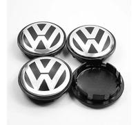 4pcs Wheel Centre Caps for VW 65mm, Replacement Wheel Caps - Wheel Center Cover