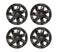 4PCS Wheel Cover Compatible With Tesla Model Y Hubcap Performance Replacement 19Inch Hub Cap Automobile Wheel Parts Full Rim Accessories(Bright black)