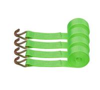 4Pcs Wheel Ratchet Tie Down Straps For Vehicle Transport