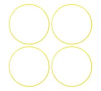 4Pcs Wheel Rim Protector, Universal Car Wheel Rim Guard Ring, Scratch Protection Self Adhesive Trim Rings with ABS Material for 18 Inch Hub, Yellow Wheel Edge Protector for Flat Ed