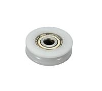 4pcs Wheel Roller U Groove Nylon Round Pulley Ball Bearing for Door Windows Shower Pulleys Drawer