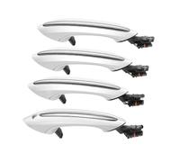4Pcs White Car Exterior Comfort Access Door Handle Front Rear Left Right for BMW 5 6 7 Series F07 F10 F11 F06 F12 F13 F01 F02 Anti-Slip(White)
