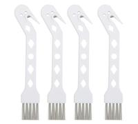 4pcs White Dual Use Vacuum Cleaner Brush for Dust and Corner Cleaning