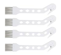 4pcs White Dual-use Vacuum Cleaner Dust Brush Attachment