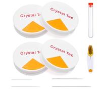 4pcs White Elastic Beading Thread, 4.5/7.6/10.2/11.4M for Bracelet Making, Clear TPU Cord for Jewelry Crafting Ideal for Bracelets, Necklaces & DIY Projects