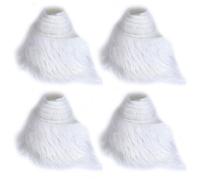 4PCS White Fur Fabric 5ft Shaggy Faux Fur Fabric Plush Fluffy Craft Fur for Gnomes Beard Santa Claus Hair Dwarf Cosplay Costume DIY Craft Decoration