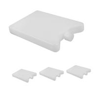 4pcs White Hdpe Cooling Box Ice Pack Lid for Lunch Box and Camp Use