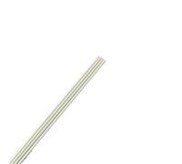 4pcs White Hollow Fiberglass Tube - 0.5m Long, 1mm, 1.5mm, 2mm Wall Thickness, High Strength, Machinable Fiberglass Rods(10x5x500mm)