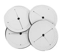 4Pcs White Neoprene Wine Glass Base Covers - Heat Transfer Sublimation Coasters for DIY Goblet, Party Drink Coasters