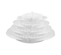 4pcs White Plastic Dumpling Maker Set, Multi-Size Pressing Mould | Manual Kitchen Tool for Empanadas, Faster Preparation, Less Handwrapping, Suitable for Beginners and Family Gatherings