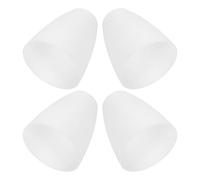 4pcs White Plastic Flat Lampshade with 30mm Centre Hole | Lightweight Compact Design, Secure Fitting, Clean Contemporary Finish, Suitable for Pendant Fixtures, Home Staging