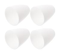 4pcs White Plastic Lamp Shade Flat Head Shape for Ceiling Chandelier