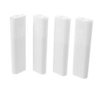 4pcs White Plastic Small Square Blind Pull Handle for Window Shutters