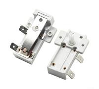 4pcs White Plastic Thermostat Switch for Oil Heater, Adjustable Temperature Control 16A High Power, Silver-Plated Contacts, 5.2x2x3.3cm