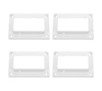4pcs White Pvc Vinyl Fence Brackets 2x3.5 Slotted Panel Connectors