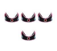 4pcs Wide Elastic Headband for Women Old Lady Drama Headpiece | Cloth Construction, Realistic Texture, Quick Costume Change, Cosplay Use