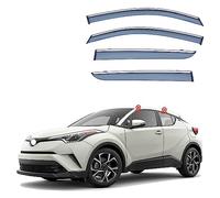 4Pcs Wind Deflectors for Toyota CHR/IZOA MK1-AX10-AX50 2016-2020 2021 2022 2023, Side Window Ventilated Visors Rain Deflector Car Accessories