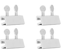 4PCS Window Limit Locks Double Hole Stops Stainless Steel Sliding Window Door Blocks