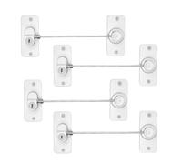 4PCS Window Locks, Window Safety Restrictors for Child Pets Safety, No Drilling Window Latches for UPVC, Rotatable Window Opening Restrictors