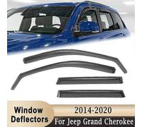 4Pcs Window Rain Awnings Shelters Deflector for Jeep Grand Cherokee 2014-2020 Side Window Sun Visor Ventilation Guard