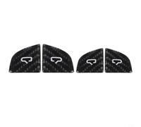 4PCS Window Switch Trim Decorative Parts for Tesla Model 3 and Y 2024 2025 Carbon Fiber Style Accessory Set (Carbon Fiber)