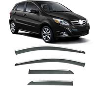 4PCS Window Visors Rain Guards Shield for BAIC BC301 MK1 2013-2020, Out-Channel Rain Guards Shields Vent Deflector Shade Wind, Tape-On Outside-Mount